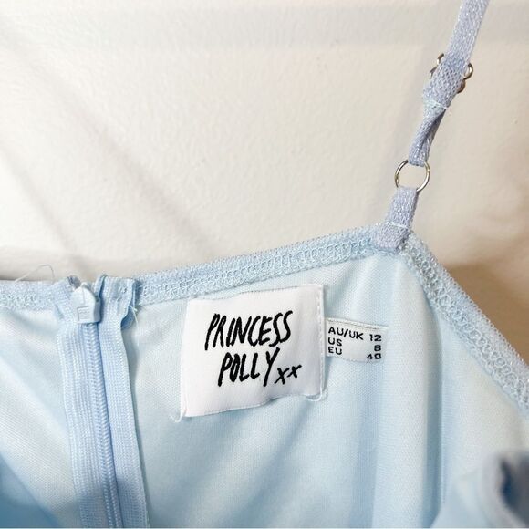 Princess Polly Blue Glitter Ocenaia Mini Dress - Picture 7 of 10